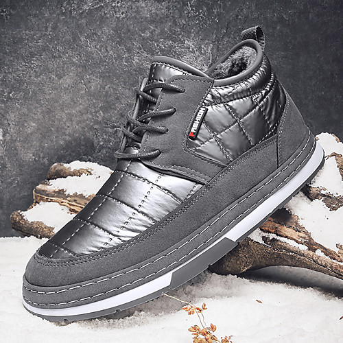 

Men's Trainers Athletic Shoes Casual Athletic Walking Shoes PU Breathable Non-slipping Wear Proof Black Gray Winter