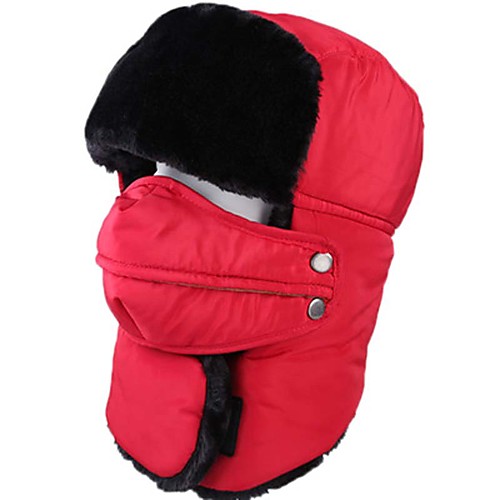 

Men's Women's Ski Hat Trapper Hat with Mask and Neck Warmer Reflective Winter Outdoor Thermal Warm Waterproof Cotton Russian Style for Snow Skiing Camping / Hiking Hunting Fishing