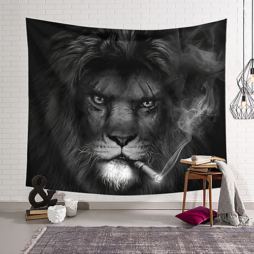 

Wall Tapestry Art Decor Blanket Curtain Hanging Home Bedroom Living Room Decoration Polyester Mighty Lion
