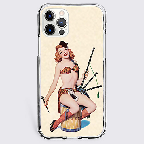 

Painting Person Phone Case For Apple iPhone 12 iPhone 11 iPhone 12 Pro Max Unique Design Protective Case Shockproof Back Cover TPU