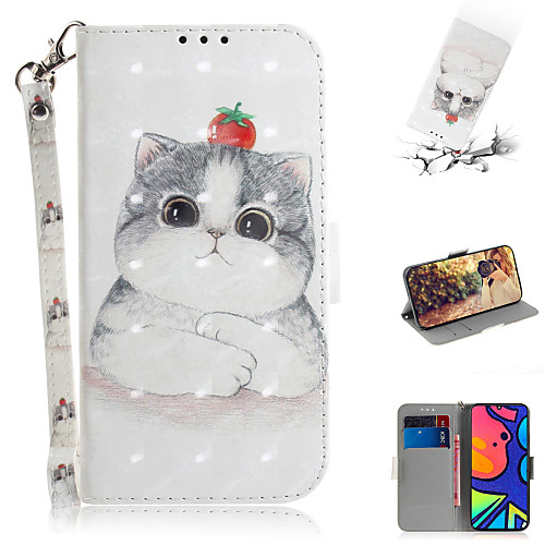 

Phone Case For Samsung Galaxy Full Body Case Leather S20 Plus S20 Ultra S20 Note 20 Ultra A51 S10 Lite A20s A70S A71 Galaxy A11 Shockproof Cartoon Animal PU Leather TPU
