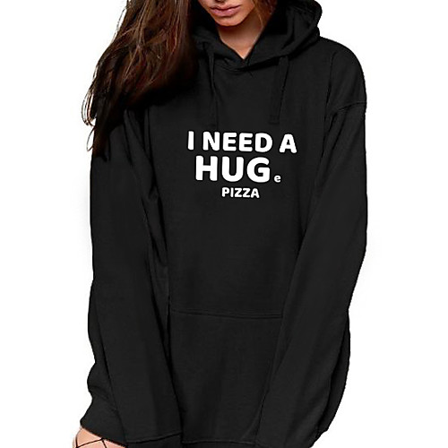 

Women's Pullover Hoodie Sweatshirt Graphic Text Front Pocket Daily Basic Casual Hoodies Sweatshirts Yellow Blushing Pink Gray