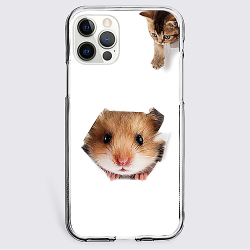 

Cat Animal Phone Case For Apple iPhone 12 iPhone 11 iPhone 12 Pro Max Unique Design Protective Case Shockproof Back Cover TPU