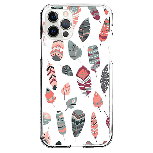 

Feathers Phone Case For Apple iPhone 12 iPhone 11 iPhone 12 Pro Max Unique Design Protective Case Shockproof Back Cover TPU