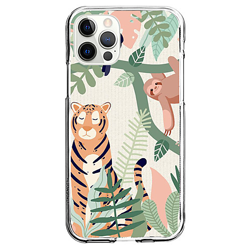 

Animal Phone Case For Apple iPhone 12 iPhone 11 iPhone 12 Pro Max Unique Design Protective Case and Screen Protector Shockproof Back Cover TPU