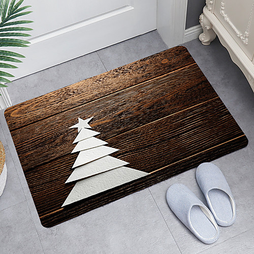 

Five-Star Tree Digital Printing Floor Mat Modern Bath Mats Nonwoven Memory Foam Novelty Bathroom