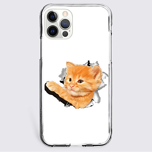

Cat Animal Phone Case For Apple iPhone 12 iPhone 11 iPhone 12 Pro Max Unique Design Protective Case Shockproof Back Cover TPU
