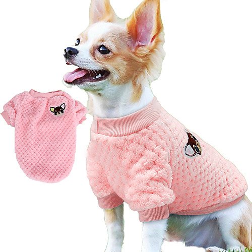 

Dog Cat Pets Shirt / T-Shirt Puppy Clothes Striped Patterned Letter Number Fashion Casual / Daily Dog Clothes Puppy Clothes Dog Outfits Purple Blue Pink Costume for Girl and Boy Dog Cotton