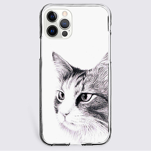

Cat Animal Phone Case For Apple iPhone 12 iPhone 11 iPhone 12 Pro Max Unique Design Protective Case Shockproof Back Cover TPU