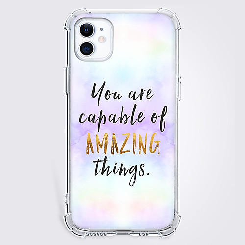 

Text Fashion Phone Case For Apple iPhone 12 iPhone 11 iPhone 12 Pro Max Unique Design Protective Case Shockproof Back Cover TPU