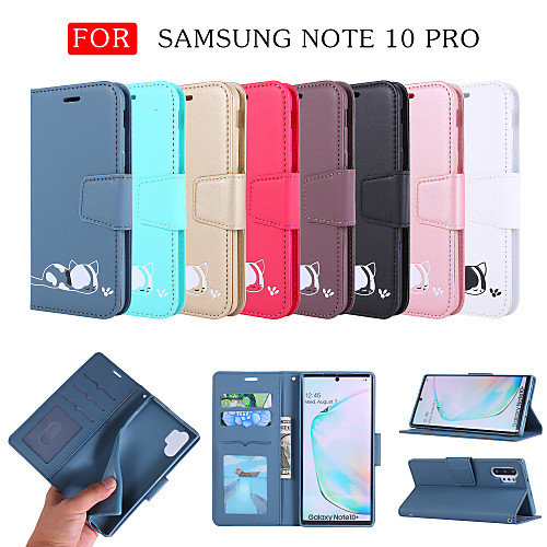 

Phone Case For Samsung Galaxy Full Body Case S9 S9 Plus S10 S10 S10 Lite Card Holder Shockproof Magnetic Solid Color TPU