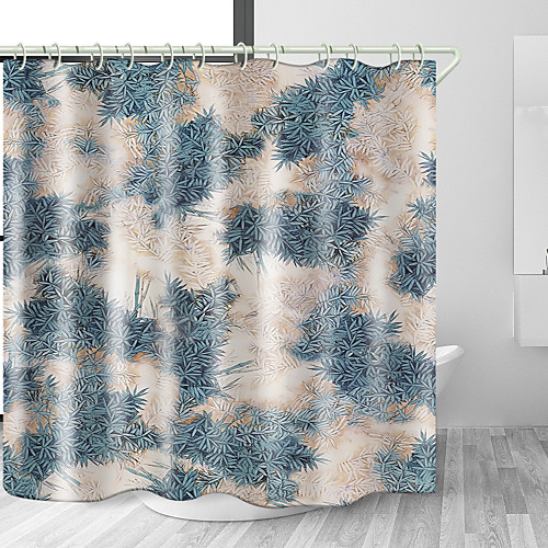 

Plant Painting Print Waterproof Fabric Shower Curtain For Bathroom Home Decor Covered Bathtub Curtains Liner Includes With Hooks 72 Inch