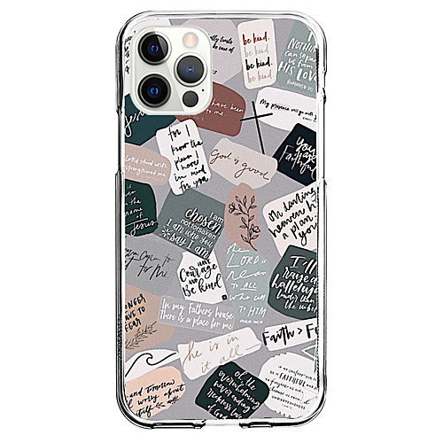 

Word / Phrase Phone Case For Apple iPhone 12 iPhone 11 iPhone 12 Pro Max Unique Design Protective Case and Screen Protector Shockproof Back Cover TPU
