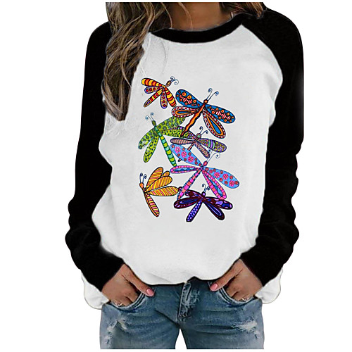 

Women's Hoodie Sweatshirt Graphic Print Daily Other Prints Basic Casual Hoodies Sweatshirts Green Black Red