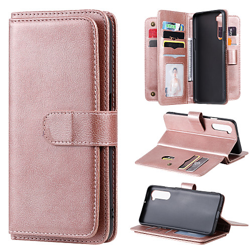 

Phone Case For OnePlus Full Body Case Leather OnePlus Nord Shockproof Solid Color PU Leather