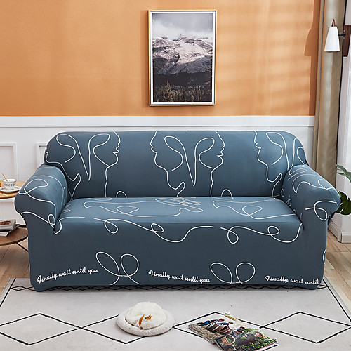 

Lines Print 1-Piece Sofa Cover Soft Stretch Slipcover for 1~4 Cushion Couch Armchair/Loveseat/Three Seater/Four Seater/L shaped sofa,Easy to Install(1 Free Cushion Cover)