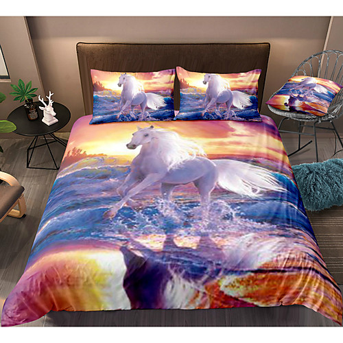 

3D Printing Home Bedding Duvet Cover Sets Soft Microfiber For Kids Teens Adults Bedroom Animal 1 Duvet Cover 1/2 Pillowcase Shams