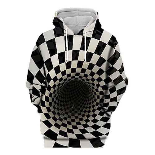 

Women's Pullover Hoodie Sweatshirt Graphic 3D Print Daily Going out Other Prints Active Hoodies Sweatshirts Black