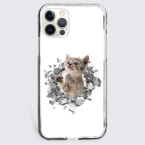 

Cat Animal Phone Case For Apple iPhone 12 iPhone 11 iPhone 12 Pro Max Unique Design Protective Case Shockproof Back Cover TPU