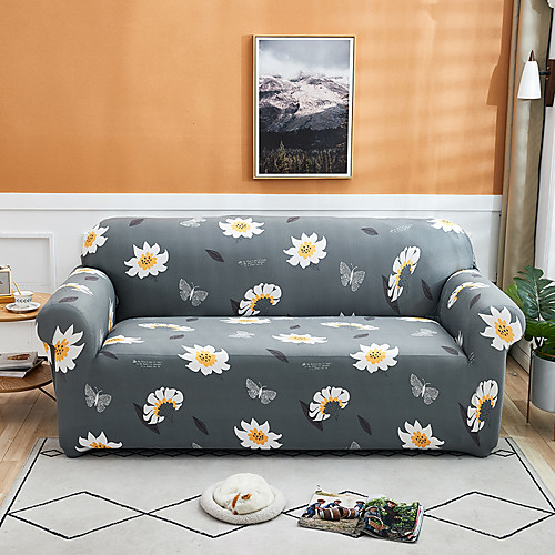 

Sofa Cover Floral Yarn Dyed Polyester Slipcovers