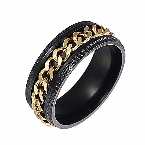 

titanium steel ring, bottle opener men's chain rotation stainless steel ring lucky ring for men and women