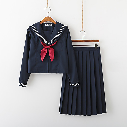

Inspired by JK Schoolgirls Skirt Cosplay Costume Polyester / Cotton Blend Solid Color Cravat For Women's / Blouses