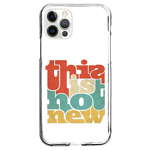 

Word / Phrase Phone Case For Apple iPhone 12 iPhone 11 iPhone 12 Pro Max Unique Design Protective Case and Screen Protector Shockproof Back Cover TPU