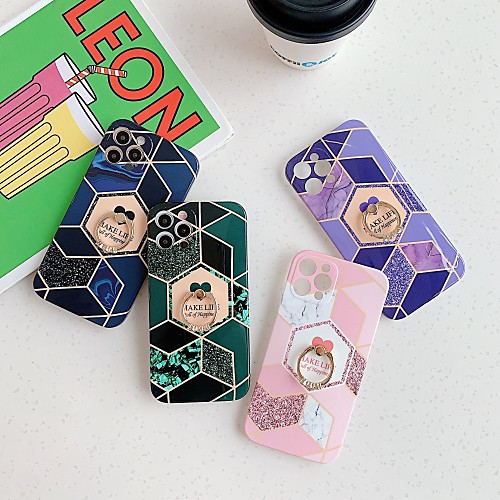 

Phone Case For Apple Back Cover iPhone 12 Pro Max 11 SE 2020 X XR XS Max 8 7 6 Shockproof Geometric Pattern TPU