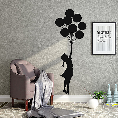 

Girl Shapes Wall Stickers 3D Wall Stickers Decorative Wall Stickers, PVC Home Decoration Wall Decal Wall Decoration 1pc 2157cm