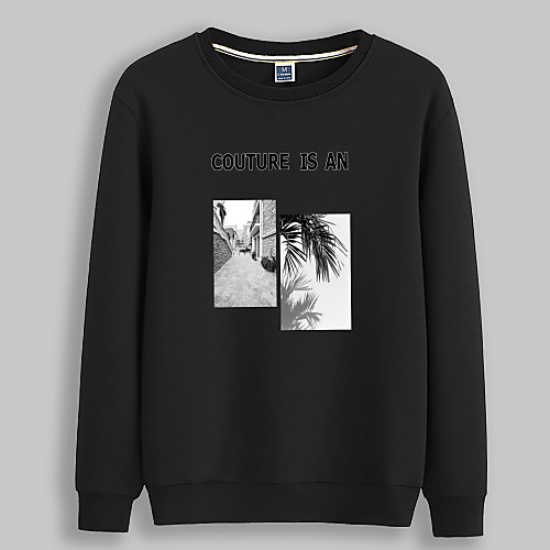 

Women's Hoodie Sweatshirt Graphic Scenery Text Print Daily Other Prints Basic Casual Hoodies Sweatshirts Blushing Pink Black