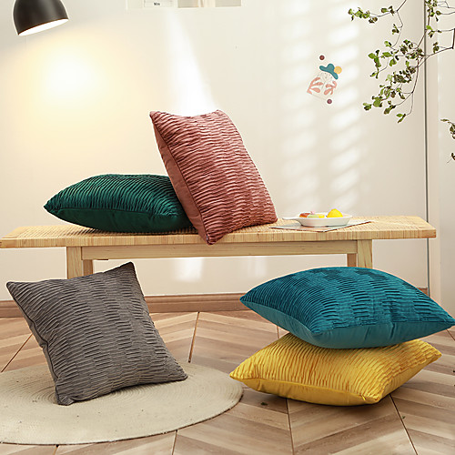 

1 Pc Decorative Throw Pillow Cover High Quality Dutch Velvet Pillowcase Cushion Cover for Bed Couch Sofa 1818 Inches 4545cm