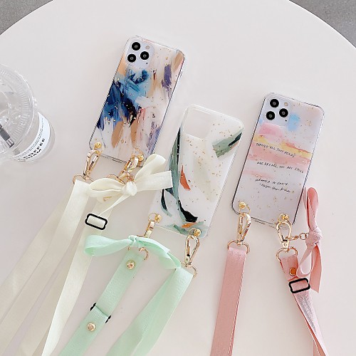 

Phone Case For Apple Back Cover iPhone 12 Pro Max 11 SE 2020 X XR XS Max 8 7 Shockproof Color Gradient Word / Phrase TPU