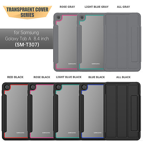 

Acrylic Tablet Case For Samsung Galaxy Tab A7 2020 T500/505 Shockproof Back Cover Solid Colored TPU / Acrylic