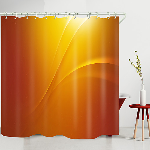 

Simple Pure Gold Digital Printing Shower Curtain Shower Curtains Hooks Modern Polyester New Design
