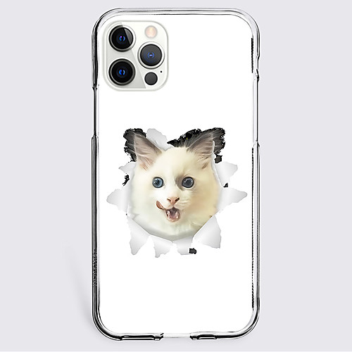 

Cat Animal Phone Case For Apple iPhone 12 iPhone 11 iPhone 12 Pro Max Unique Design Protective Case Shockproof Back Cover TPU