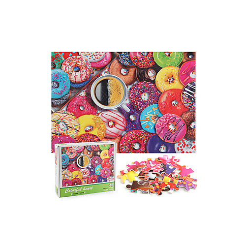 

1000 Pieces Of Thick Paper Puzzle Donuts Colorful Cake Dessert Kitchen Puzzle