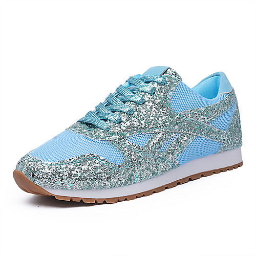 

Unisex Trainers Athletic Shoes Fantasy Shoes Sparkling Shoes Flat Heel Round Toe Sporty Preppy Minimalism Athletic Daily Walking Shoes Mesh Sequin Red Black Blue
