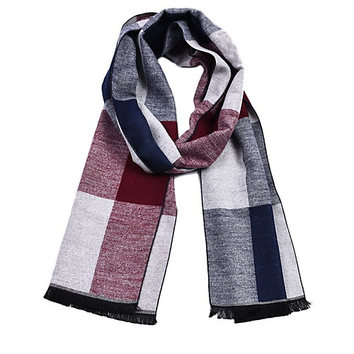 

Men's Tassel Rectangle Scarf - Print