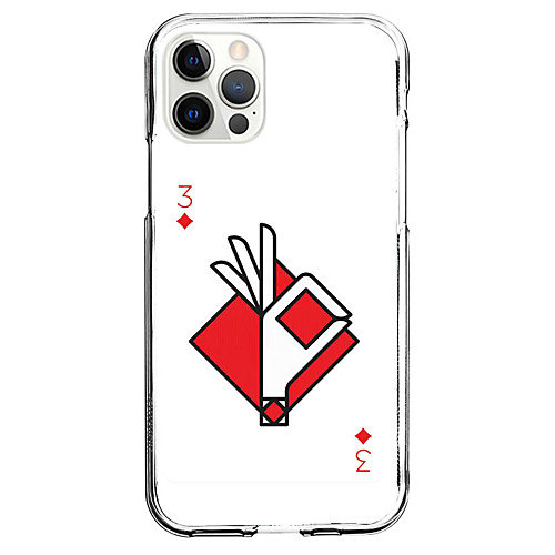 

Poker Phone Case For Apple iPhone 12 iPhone 11 iPhone 12 Pro Max Unique Design Protective Case and Screen Protector Shockproof Back Cover TPU