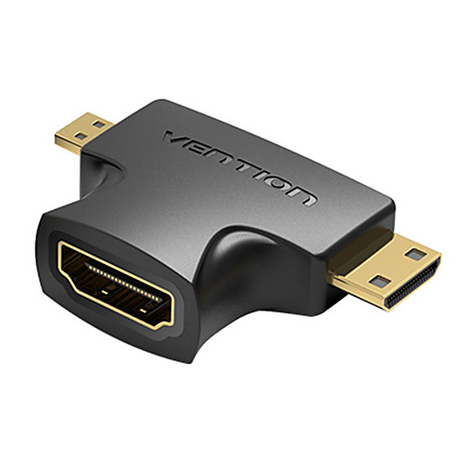 

Vention Mini HDMI-compatible Adapter Micro HDMI-compatible Adapter 1080P Micro HDMI-compatible Male to HDMI-compatible Female Converter Type D to A HDMI-compatible Adapter
