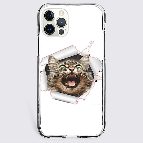 

Cat Animal Phone Case For Apple iPhone 12 iPhone 11 iPhone 12 Pro Max Unique Design Protective Case Shockproof Back Cover TPU