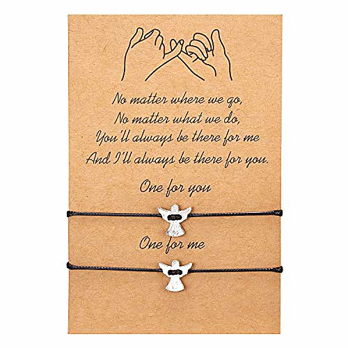 

beemean pinky promise distance bracelets couple friendship matching bracelets anklets women girls gift jewelry