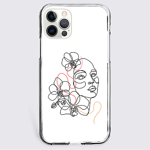 

Painting Person Phone Case For Apple iPhone 12 iPhone 11 iPhone 12 Pro Max Unique Design Protective Case Shockproof Back Cover TPU