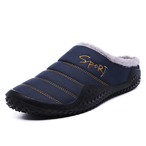 

Men's Slippers & Flip-Flops Casual Daily Outdoor Walking Shoes Nylon Breathable Waterproof Non-slipping Black Blue Winter