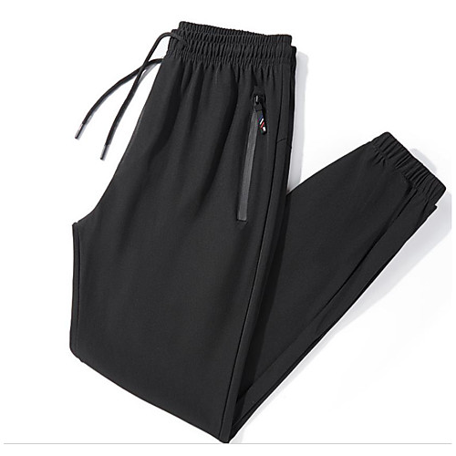 

Men's Casual Chinos Pants Solid Color Ankle-Length Black Blue