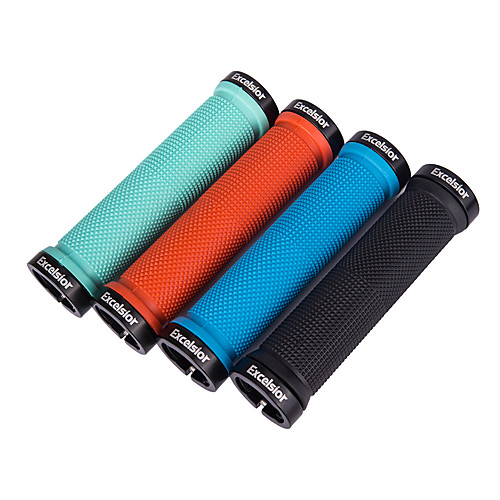 

bike grips, bicycle grips, mountain lock on bike grips,blue