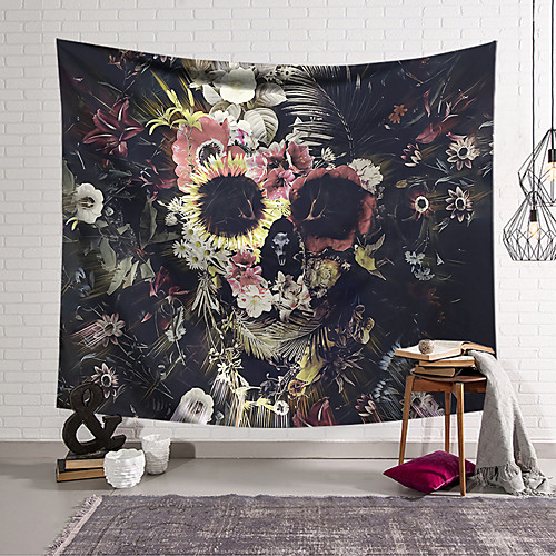 

Wall Tapestry Art Decor Blanket Curtain Hanging Home Bedroom Living Room Decoration Polyester Skull