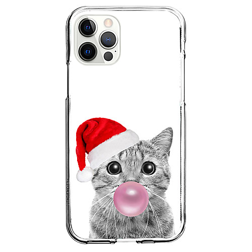 

Cat Animal Phone Case For Apple iPhone 12 iPhone 11 iPhone 12 Pro Max Unique Design Protective Case and Screen Protector Shockproof Back Cover TPU