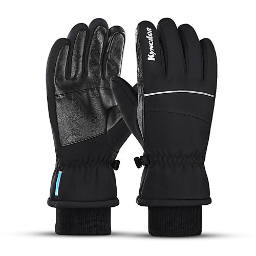 

Winter Bike Gloves / Cycling Gloves Touch Gloves Anti-Slip Waterproof Warm Winter Sports Full Finger Gloves Sports Gloves Black for Adults' Outdoor Exercise Cycling / Bike