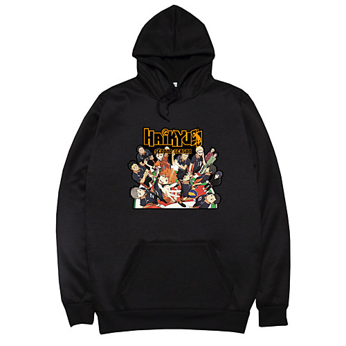 

Inspired by Haikyuu Karasuno High Cosplay Costume Hoodie Polyester / Cotton Blend Graphic Prints Printing Hoodie For Women's / Men's